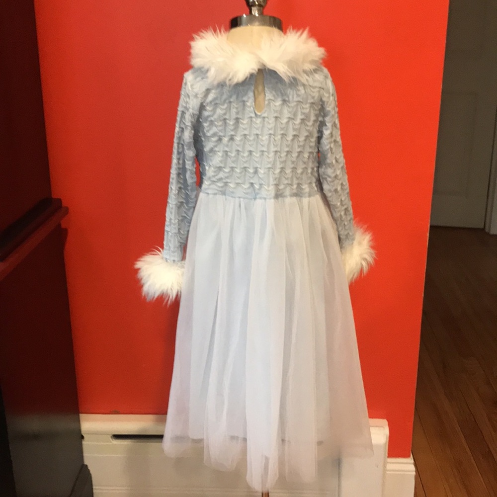 Bebemonde Size 5/6 Light Blue Dress Made in USA - Picture 4 of 11